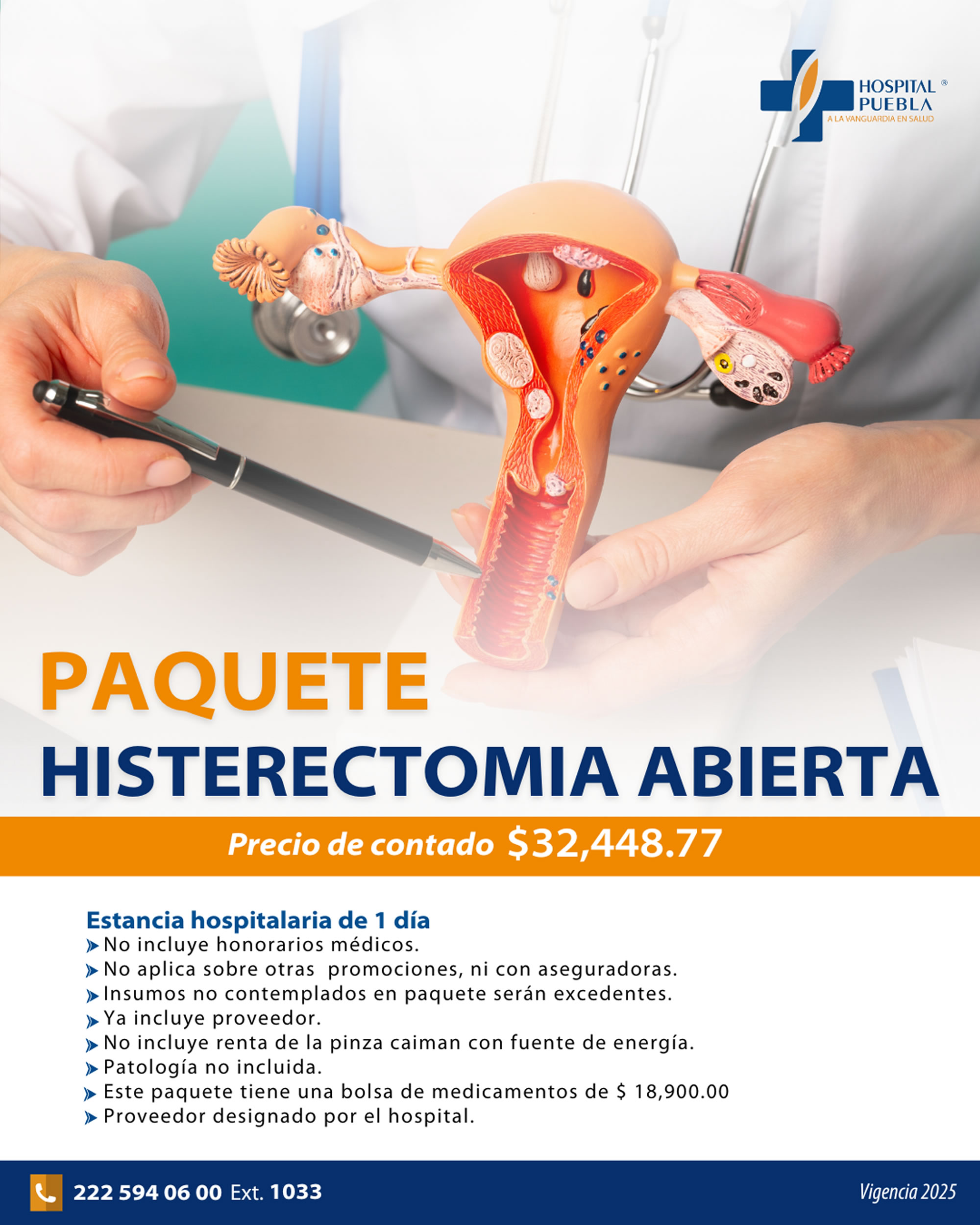 Paquete de Histerectomìa Abierta